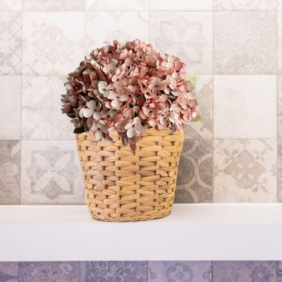 Imagem de 7 Mini buquê hortênsia flor artificial perfeita para festas e casamentos de decoração de casa DIY - DE1923