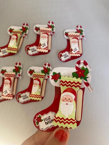 Imagem de 70 card com balinha de natal para mimos, empresas, amigos