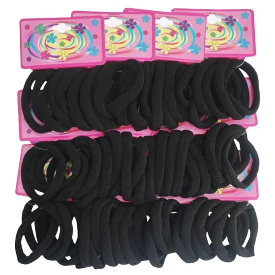Imagem de 72 Elásticos Rabico Xuxinha Tipo Meia Para Cabelo Kit
