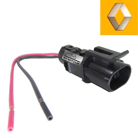 Imagem de 7700253264 - conector elétrico da tampa do fluído de freio ou para seta dianteira ou para o motor do vidro elétrico