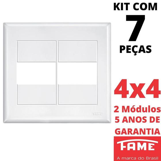 Imagem de 7un Placa 4X4 02 Módulos Com Suporte Evidence