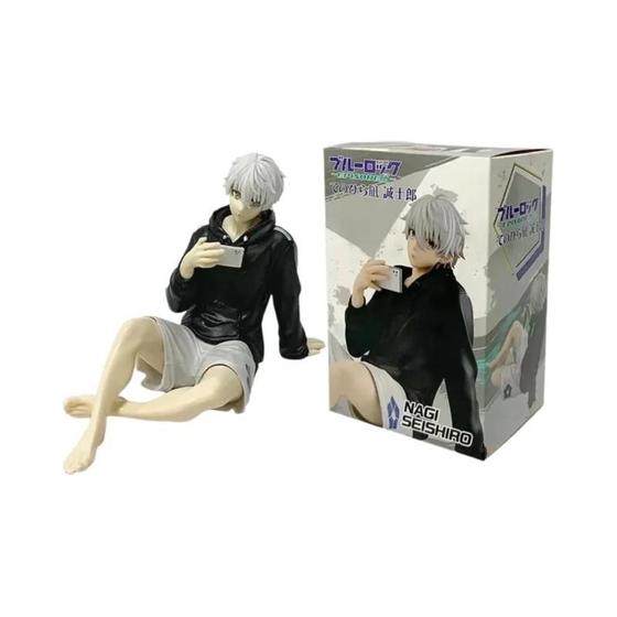 Figura Di Seishiro Nagi Da 9 Cm - Statuetta In PVC Seduta - Regalo Per Fan Dell'anime - Collezionabile E Decorativa