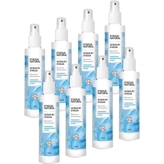 8 Agua Termal Remineralizante Calmante 190ML D'agua Natural - D'Água Natural Imagem de 8 Agua Termal Remineralizante Calmante 190ML D'agua Natural