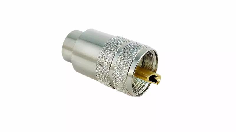 Imagem de 8 Conector Uhf Macho Cabo Rg213 Redutor Rg58 Px Vhf Uhf Dual