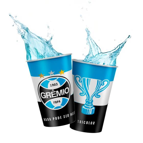 Imagem de 8 Copos 180ml Festa Gremio Decoração aniversário completa