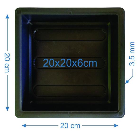 Imagem de 8 Forma De Piso Paver Bloquete Tátil Direcional 20x20x6cm