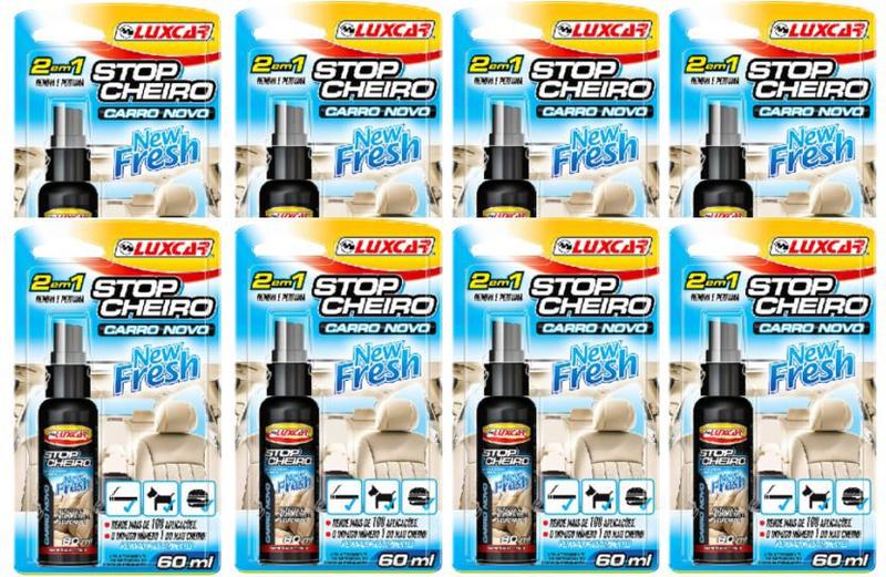 Imagem de 8 Odorizante Spray Stop Cheiro - Carro Novo Luxcar