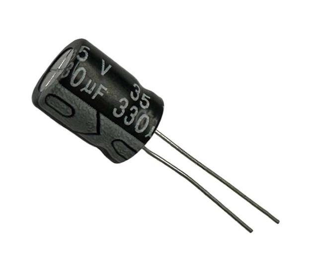 Imagem de 8 pçs - capacitor eletrolitico 330x35v - 330uf x 35v 