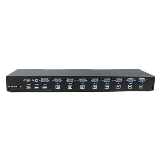 Imagem de 8 Portas USB 2.0 Caixa KVM Externa Suporte Manual Switcher 1920