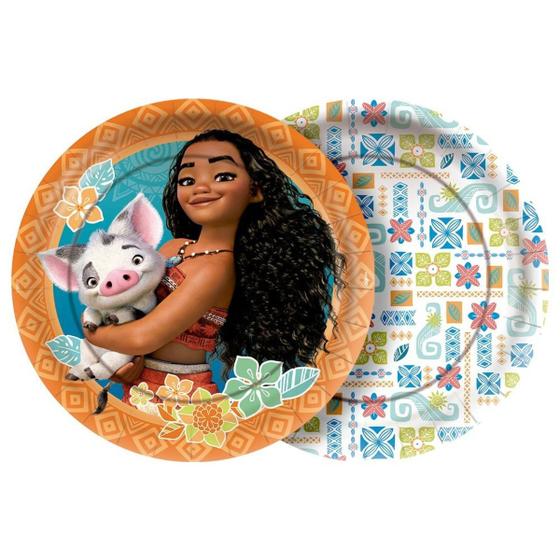 Imagem de 8 Pratos Redondo Tema Festa Moana