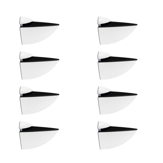 Imagem de 8 Suporte Tucano Médio Branco Regulável Plástico Engenharia