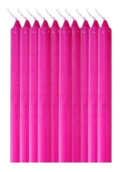 Imagem de 8 Velas Palito - Velas Brancas, Coloridas E Bicolor Com 18cm