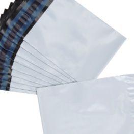 Imagem de 80 Envelope Plástico 19x25 Cm Segurança Branco Com Lacre Correios Sedex 80/90/100 Envelopes