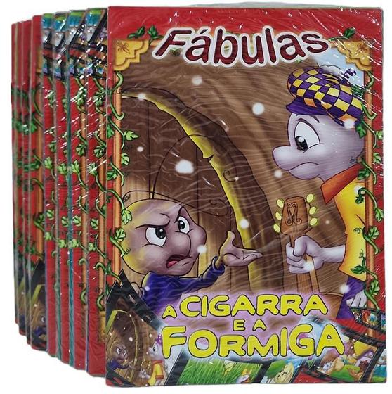 Imagem de 80 Livros Fábulas História Atacado