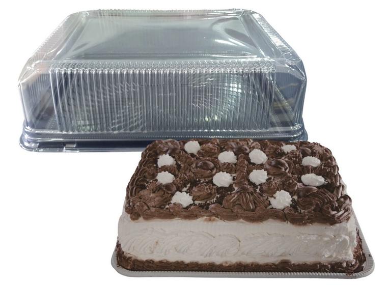 Imagem de 80 un embalagem para bolo bp 70 retangular aniversário torta