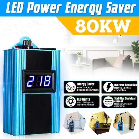 Imagem de  80KW 10-35% LED Power Energy Saving Box Saver fato