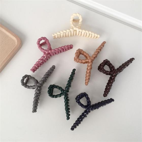 Imagem de 8pcs Acetate Plate Hair Clip, Fashionable Low-key Luxury