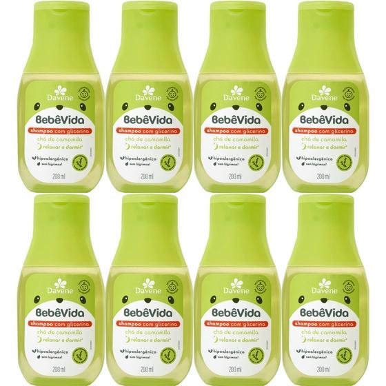 Imagem de 8UN Shampoo Cha De Camomila Bebe Vida 200ml Davene