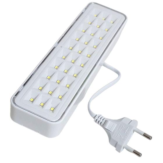 8x Luz de Emergência Com Tomada 30 Leds Bivolt 110v 220v ELGIN
