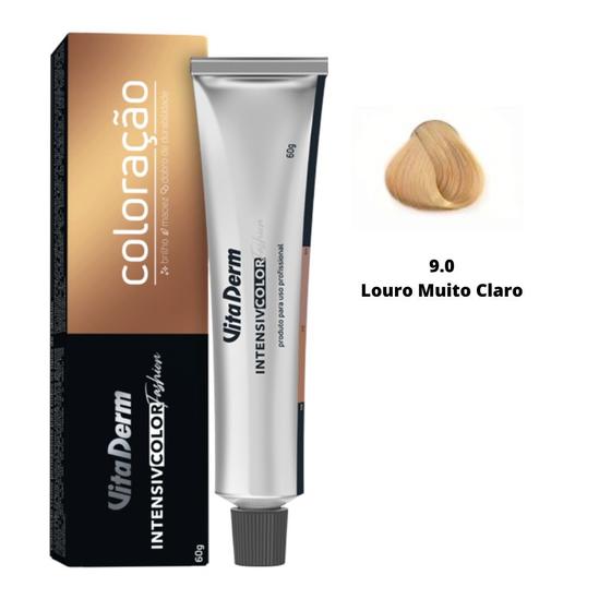 Imagem de 9.0 Louro Muito Claro Coloração Creme 60g Vita Derm