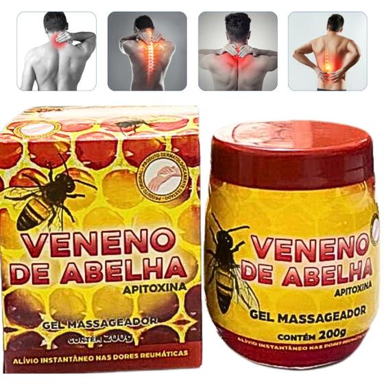 Imagem de 9 Gel Massageador Fazenda Vale Pomada de Abelha Extra Forte Pote 200g