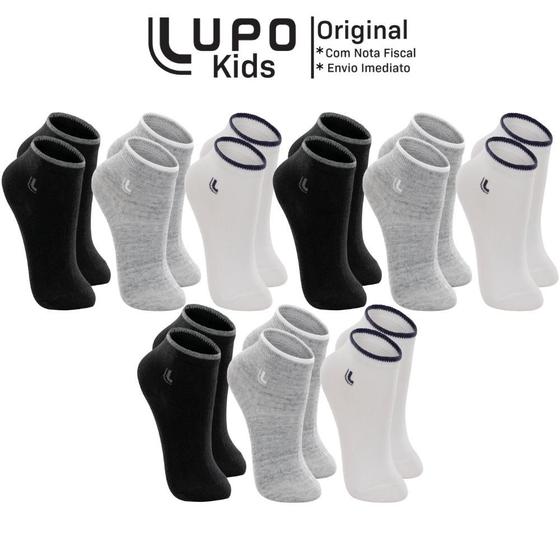 9 Pares de Meias Lupo Infantil Kids Básica Cano Médio em Algodão Lisa Sem Estampa Menina e Menino Menor preço em 9 Pares de Meias Lupo Infantil Kids Básica Cano Médio em Algodão Lisa Sem Estampa Menina e Menino