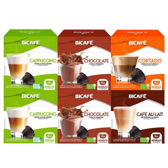 Imagem de 96 Cápsulas Para Dolce Gusto - Degustação Bebida - Cápsula Bicafé