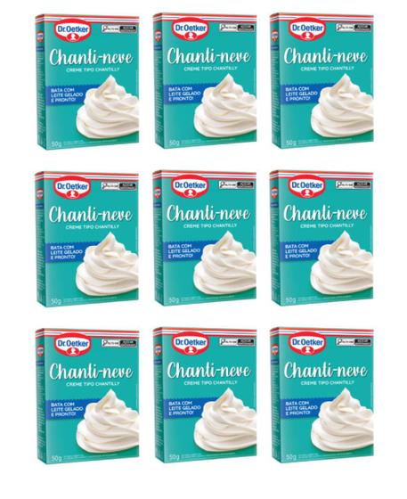 Imagem de 9un Creme Chantilly Chanti-neve 50g - Dr. Oetker (Ref. 70500)