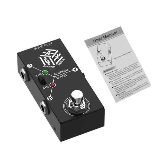 Mini Pedel A/B Y Switch Pedal De Guitarra ABY Box Line Selector Mini Pedal De ...
