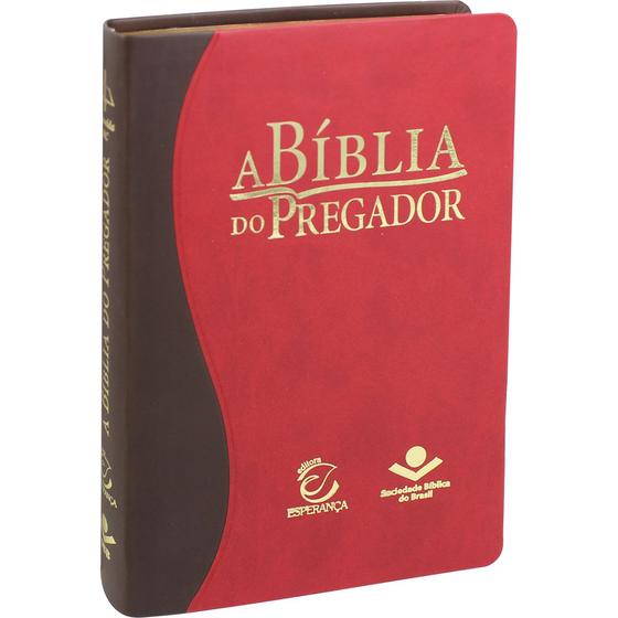 Imagem de A Bíblia do Pregador com Estudo e Esboço - Capa Couro  Luxo