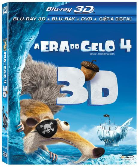 Imagem de A Era Do Gelo 4 Blu-Ray 3D + Blu-Ray + Dvd + Cópia
