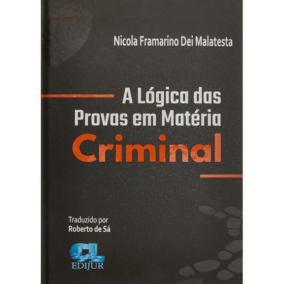 Imagem de A lógica das provas em matéria criminal