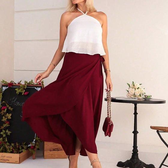 Imagem de A-Lows A&L Saia envelope feminina com forro de viscolinho