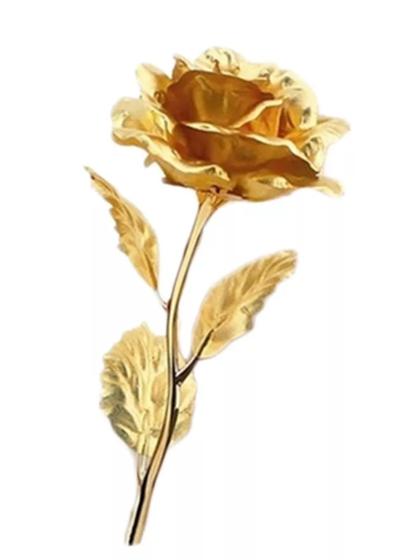 Imagem de A Rosa Encantada Golden Rose Dourada Flores decoração
