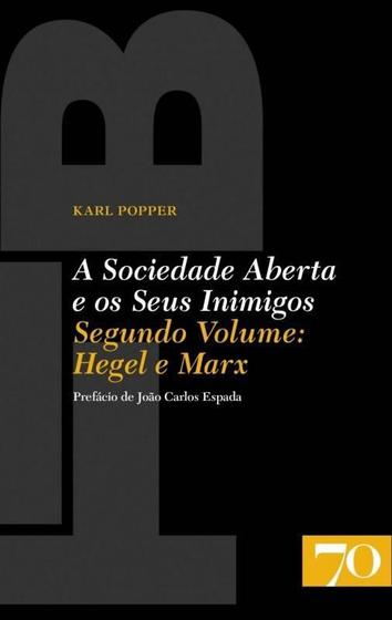 Imagem de A sociedade aberta e os seus inimigos hegel e marx