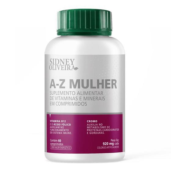 A Z Mulher Suplemento Alimentar De Vitaminas E Minerais 60 Comprimidos Sidney Oliveira 6879