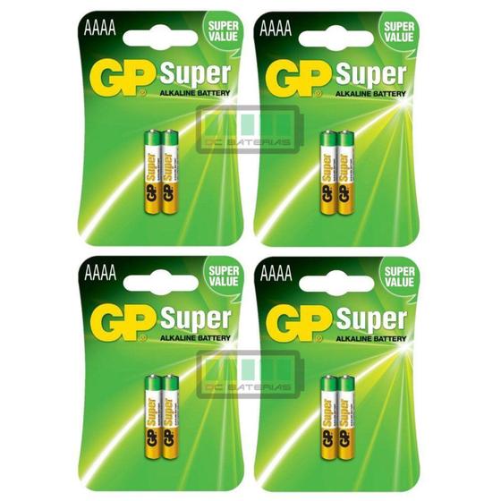 Imagem de AAAA MINI 1,5V GP / KIT  8 Pilhas - GP Batteries