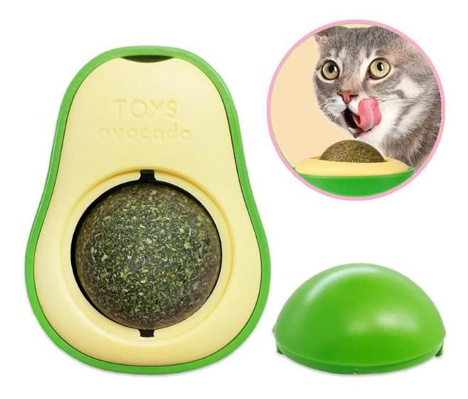 Imagem de Abacate De Brinquedo Para Gatos Com Catnip Erva Gato Natural