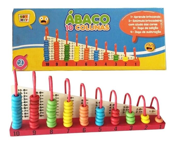 Imagem de Ábaco 10 Colunas MDF Sortido