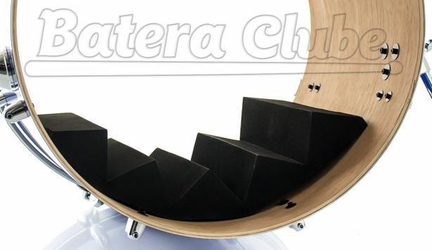 Imagem de Abafador de Bumbo Kick Control KC14PR Preto com Profundidade até 14 e Diâmetro 18 a 26 