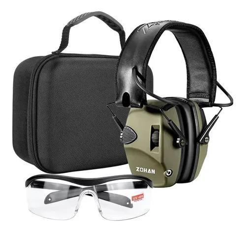 Abafador Eletrônico Zohan Tiro Esportivo Kit Case E Óculos Verde - ACF ...