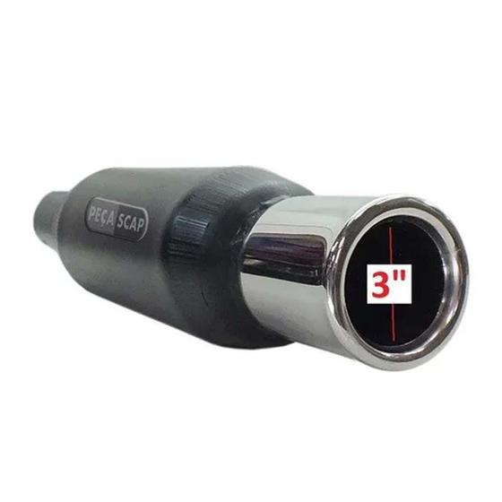 Abafador Esportivo Jk 2,5 Pol. Ponteira Inox Reta 3 Pol. Menor preço em Abafador Esportivo Jk 2,5 Pol. Ponteira Inox Reta 3 Pol.
