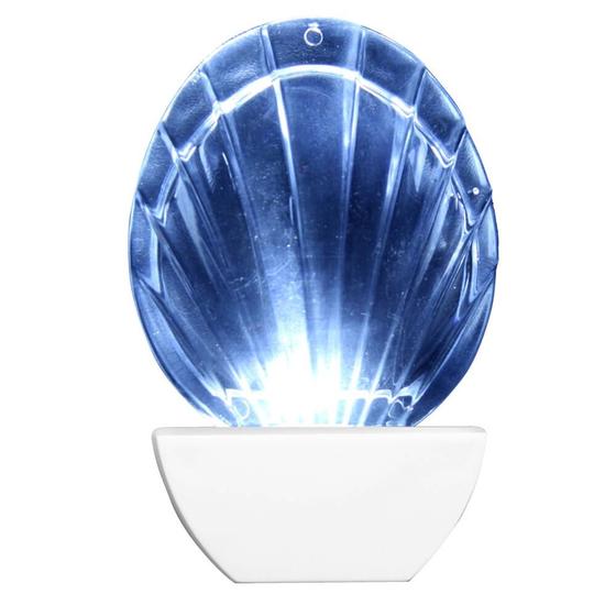 Abajour Luz Noturna Led Concha 127 Volts Branco - 8656 - BRASFORT Menor preço em Abajour Luz Noturna Led Concha 127 Volts Branco - 8656 - BRASFORT