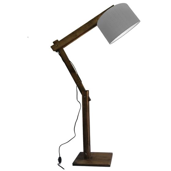 Abajur de chão 1,70 m Luminaria piso ajustável com cúpula JCA