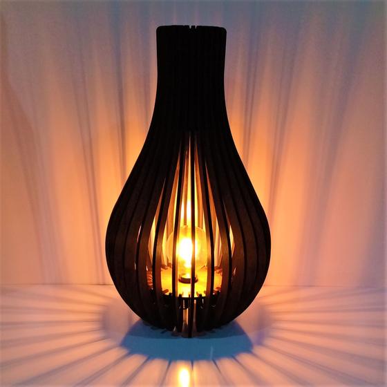 Imagem de Abajur de chão luminária 60x35cm 6mm acompanha lâmpada sala quarto