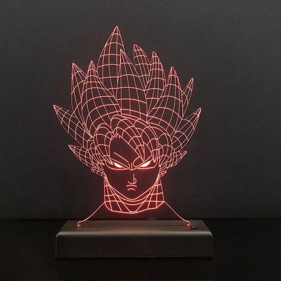 Imagem de Abajur Dragon Ball Z Goku Luminaria LED 3D  GK123