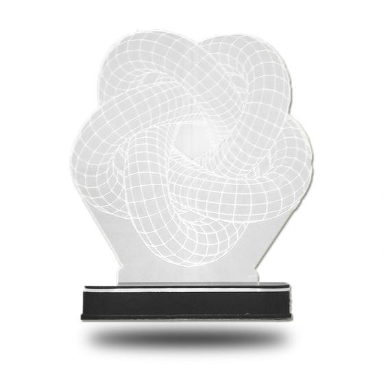 Imagem de Abajur Em Acrílico Com Led branco Octopus 3d