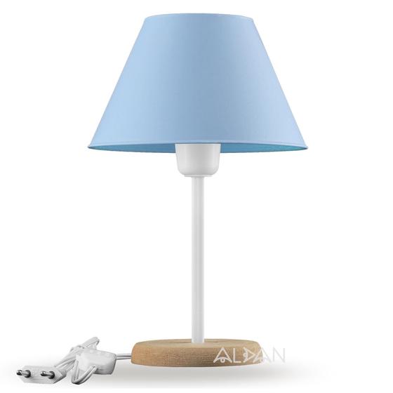 Abajur Infantil Luminária Quarto Bebê Menino Mdf Azul Claro Menor preço em Abajur Infantil Luminária Quarto Bebê Menino Mdf Azul Claro