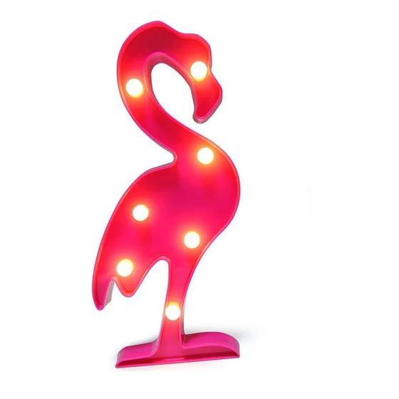 Imagem de Abajur LED decoração Festas Tropical Festa Flamingo Coqueiro 01 Unidade Luminária Abacaxi Decoração