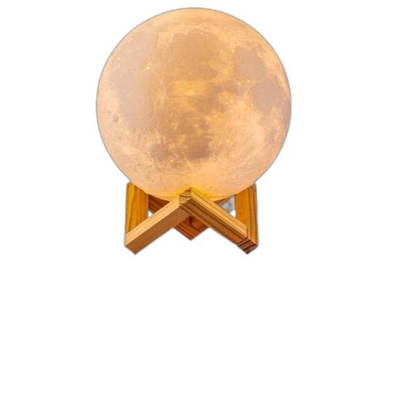 Imagem de Abajur Lua Cheia 3D Com Umidificador E Aromatizador Quarto